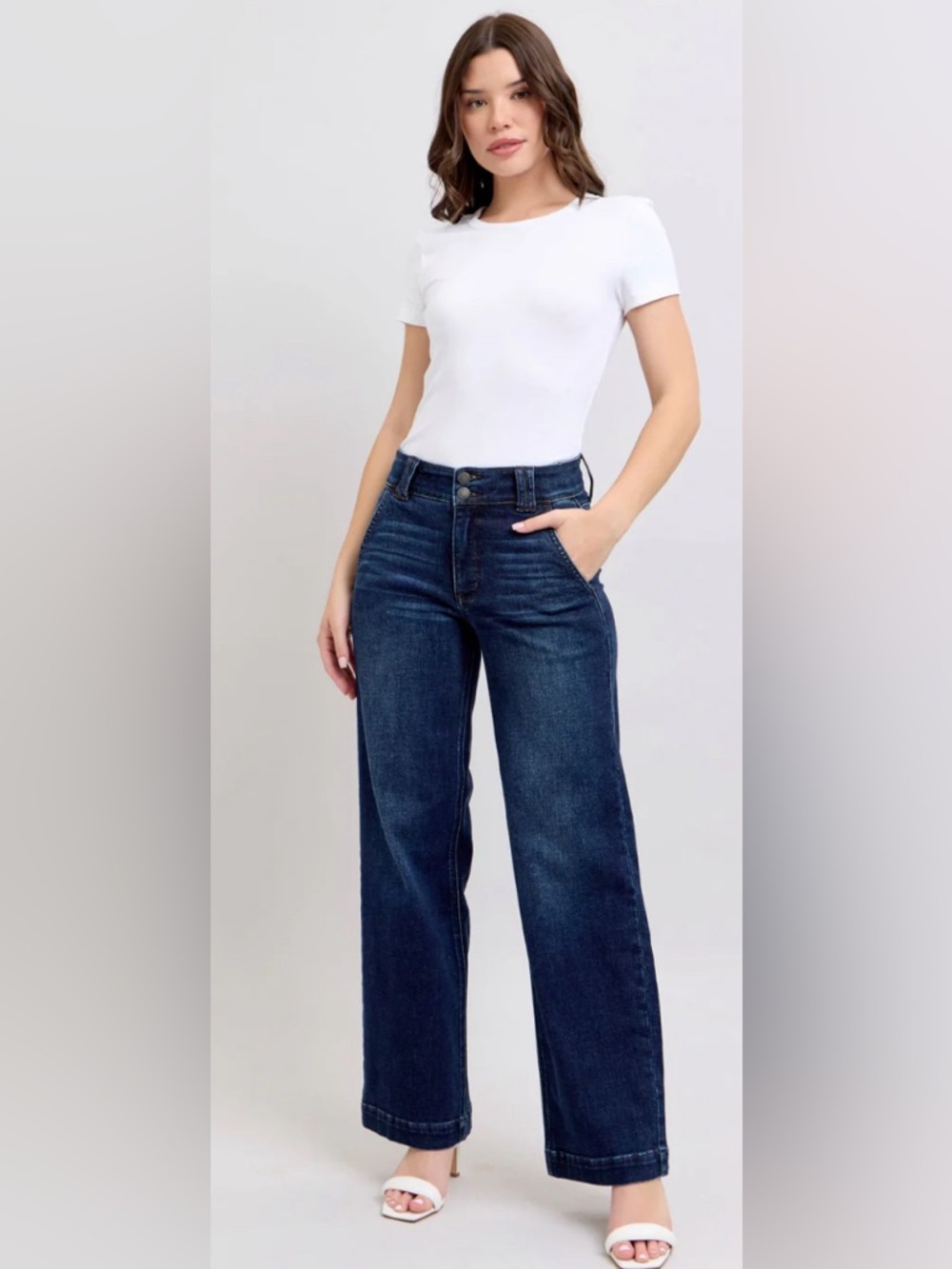 Judy Blue Wide Leg Flare Jeans